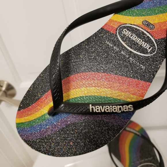 Havaianas Slim Pride Flip Flops Size 11/12, 41/42 Comfy, Casual - Picture 6 of 8